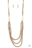 Beaded Beacon - Brass - Paparazzi