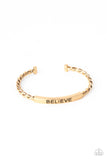 Keep Calm and Believe - Gold - Paparazzi
